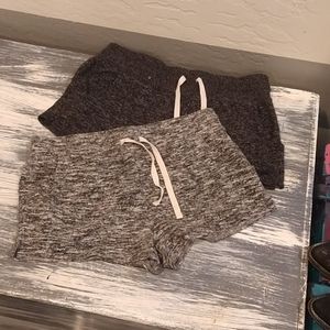 2 pairs of express small lounge shorts
